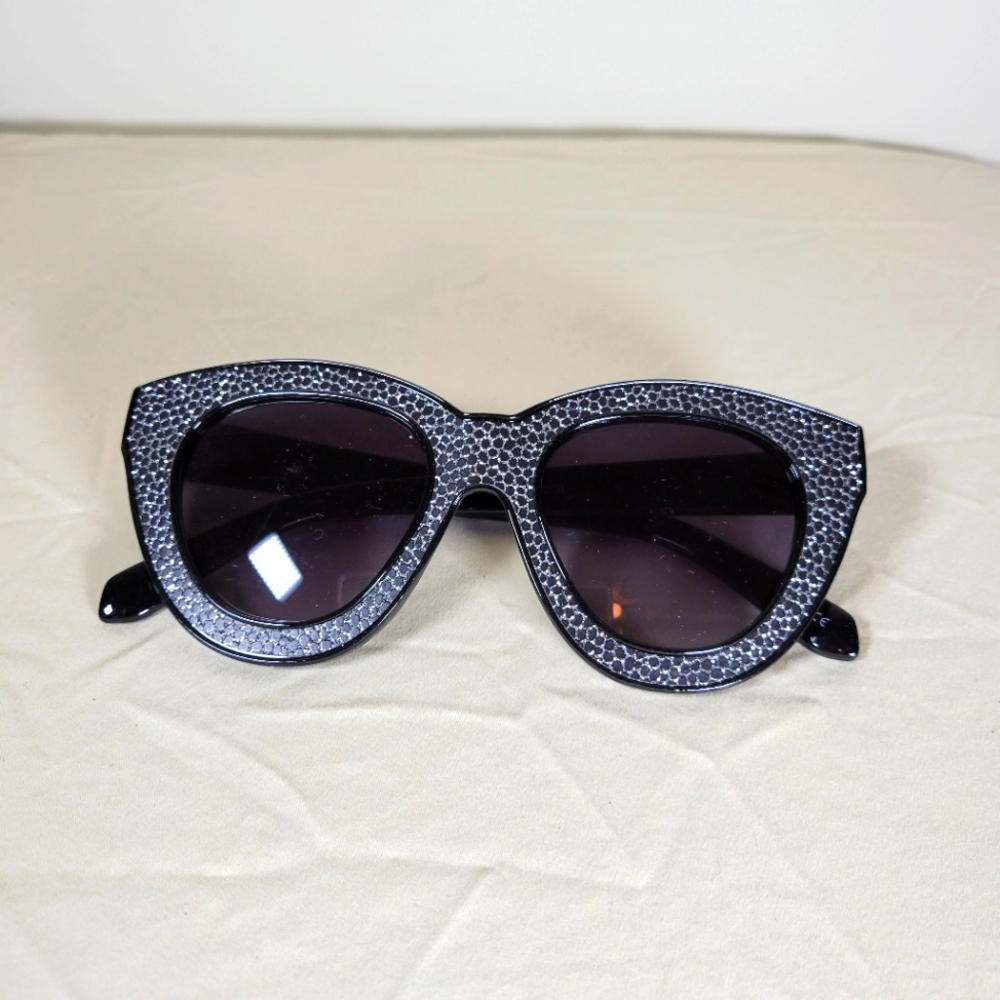 Rare ZeroUV Sparkle Mirrored Lens Sunglasses